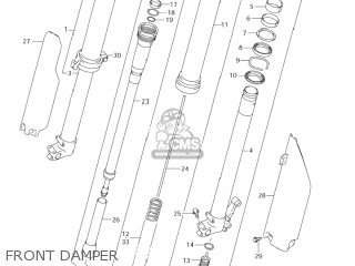 FRONT DAMPER - RM125 2007 (K7) USA (E03)