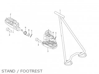STAND / FOOTREST - RM125 2007 (K7) USA (E03)