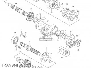 TRANSMISSION - RM125 2007 (K7) USA (E03)