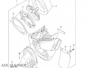 AIR CLEANER - RM125 2008 (K8) USA (E03)