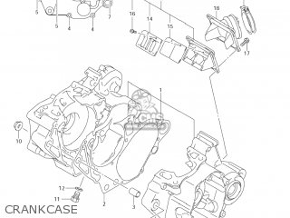 CRANKCASE - RM125 2008 (K8) USA (E03)