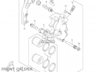 FRONT CALIPER - RM125 2008 (K8) USA (E03)