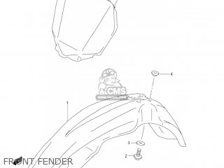 FRONT FENDER - RM125 2008 (K8) USA (E03)