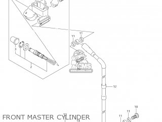 FRONT MASTER CYLINDER - RM125 2008 (K8) USA (E03)