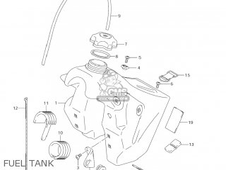 FUEL TANK - RM125 2008 (K8) USA (E03)