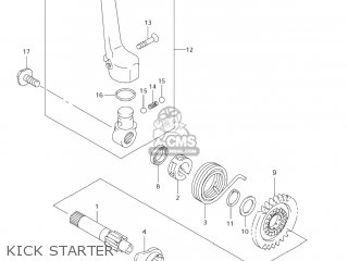 KICK STARTER - RM125 2008 (K8) USA (E03)