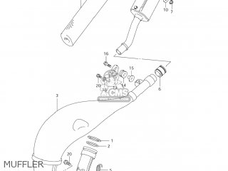 MUFFLER - RM125 2008 (K8) USA (E03)