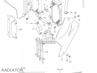 RADIATOR - RM125 2008 (K8) USA (E03)