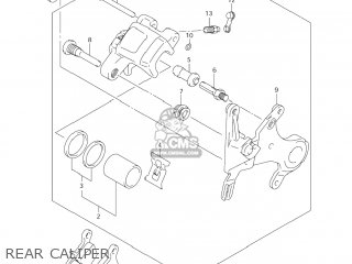 REAR CALIPER - RM125 2008 (K8) USA (E03)