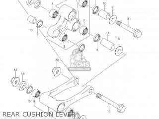REAR CUSHION LEVER - RM125 2008 (K8) USA (E03)