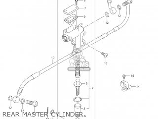 REAR MASTER CYLINDER - RM125 2008 (K8) USA (E03)