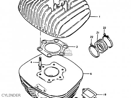 CYLINDER - RM125 RM125 1979 1980 (N T)