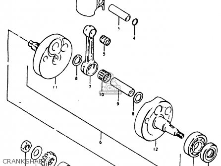CRANKSHAFT - RM125 RM125 1979 1980 (N T)