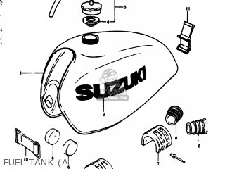 FUEL TANK (A - RM250 1976 (A) USA (E03)