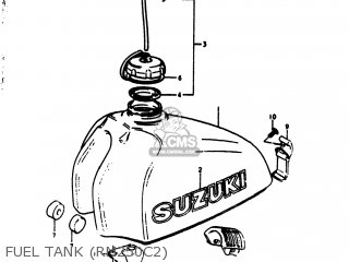 FUEL TANK (RM250C2) - RM250 1976 (A) USA (E03)