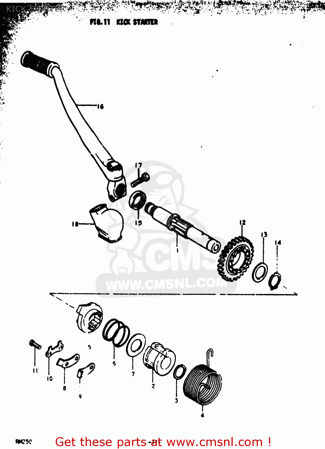 KICK STARTER RM250 1977 (B) USA (E03)