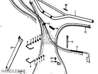 HANDLEBAR - RM250 1977 (B) USA (E03)