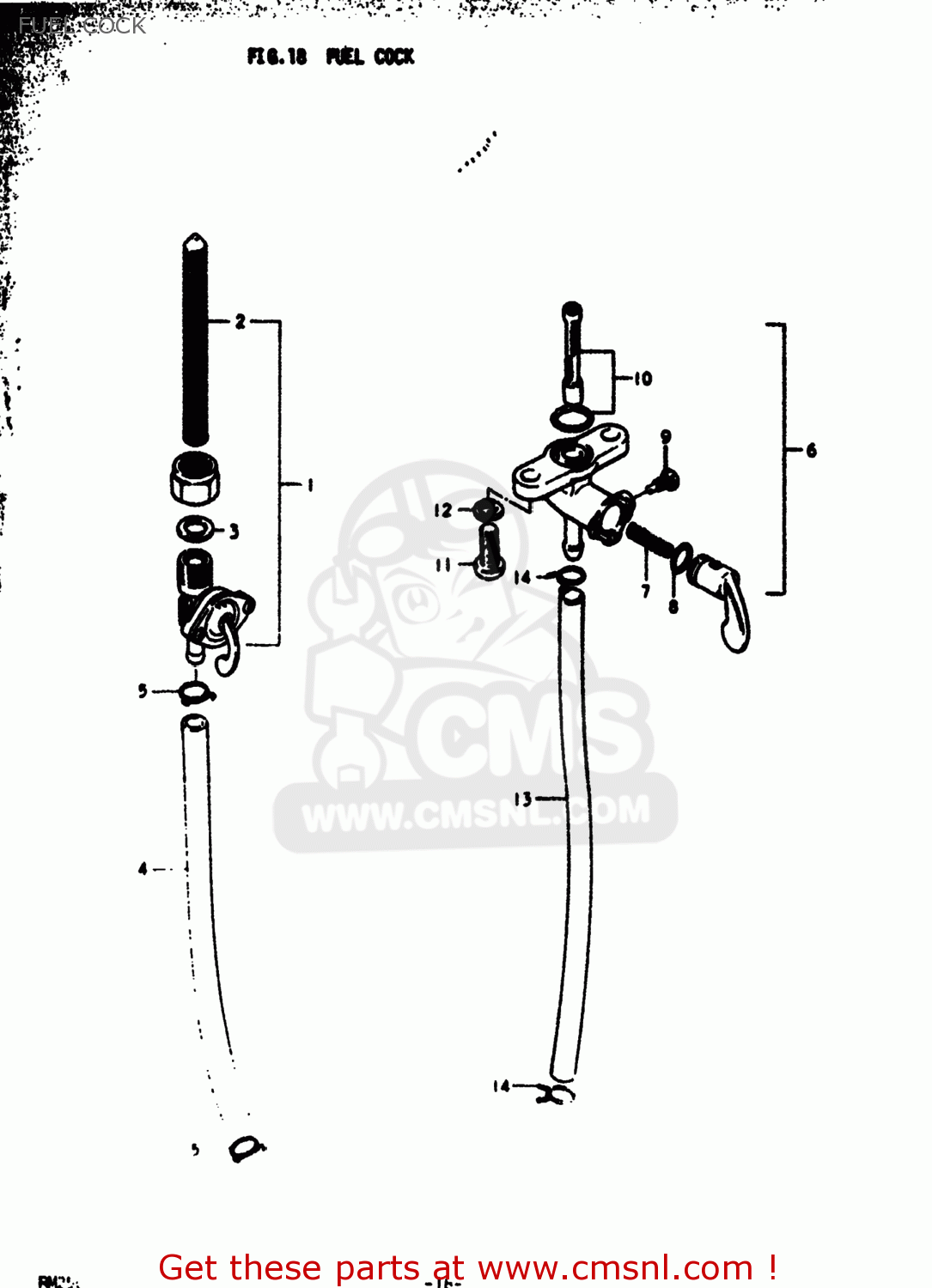 FUEL COCK RM250 1978 (C) USA (E03)