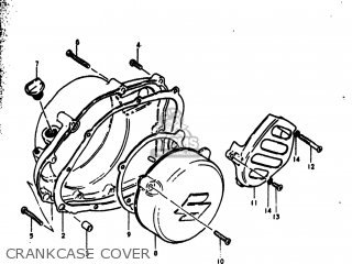 CRANKCASE COVER - RM250 1978 (C) USA (E03)