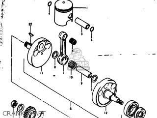 CRANKSHAFT - RM250 1978 (C) USA (E03)
