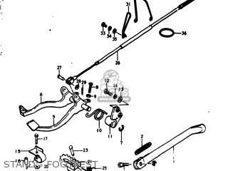 STAND - FOOTREST - RM250 1978 (C) USA (E03)