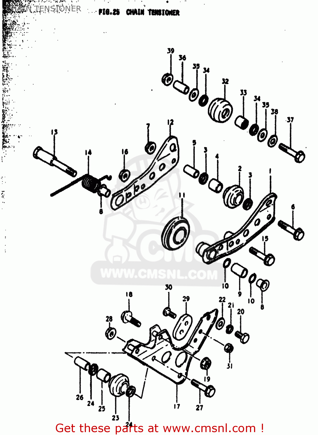 CHAIN TENSIONER RM250 1979 (N) USA (E03)