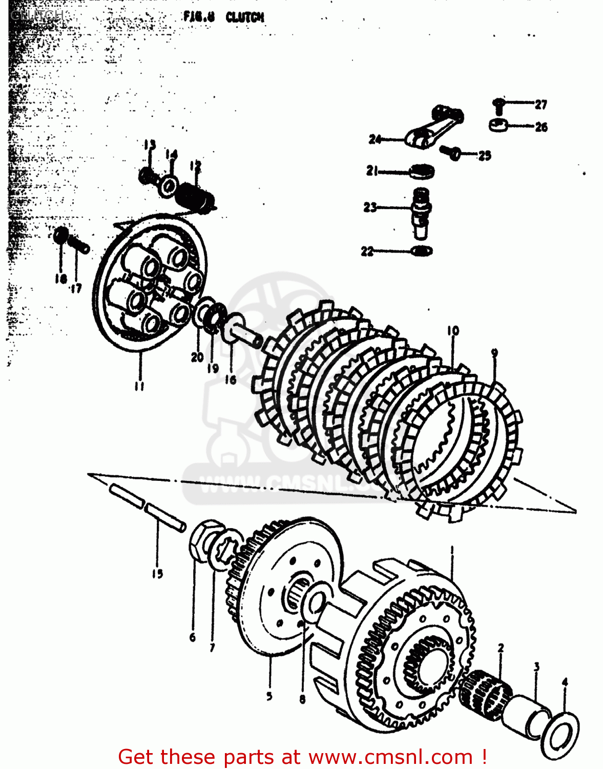 CLUTCH RM250 1979 (N) USA (E03)