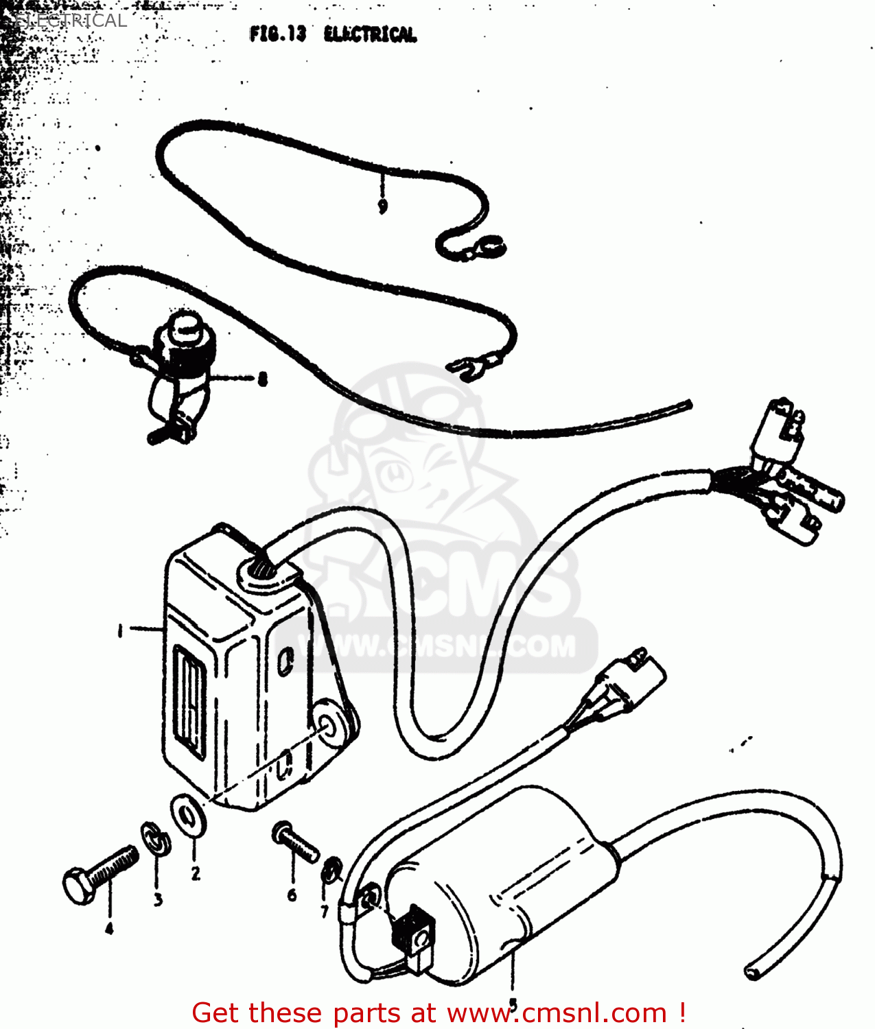 ELECTRICAL RM250 1979 (N) USA (E03)