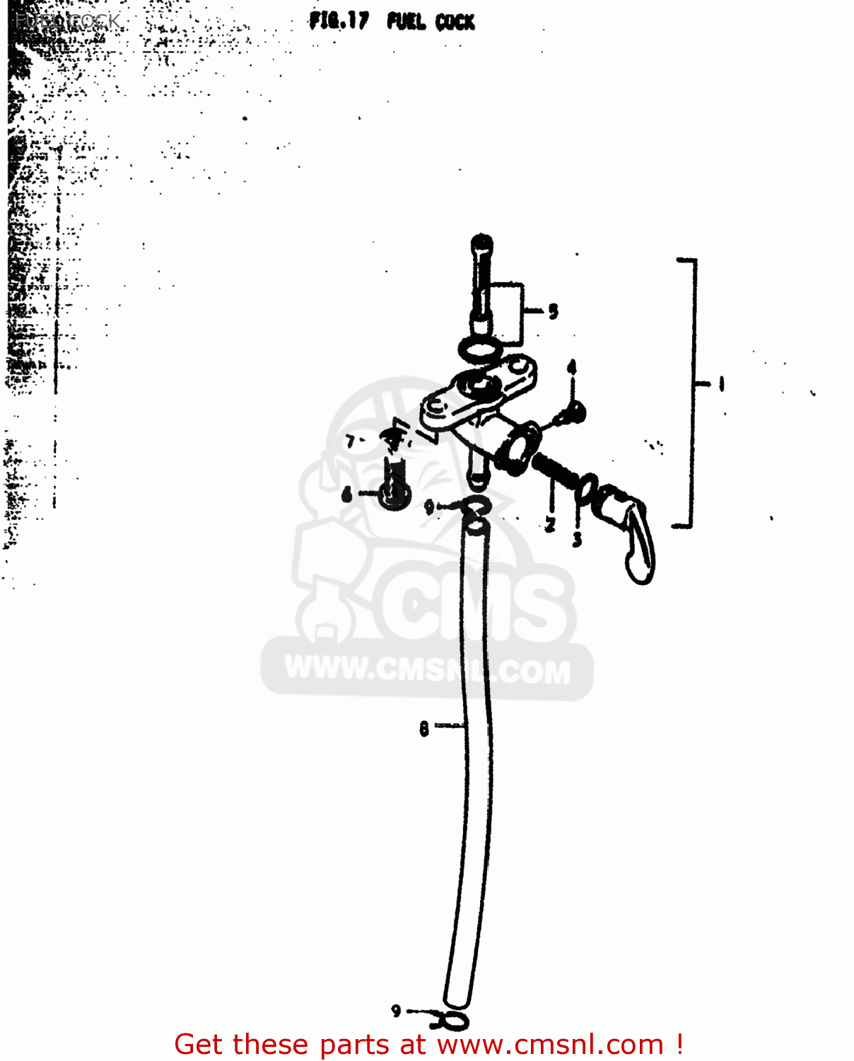 FUEL COCK RM250 1979 (N) USA (E03)