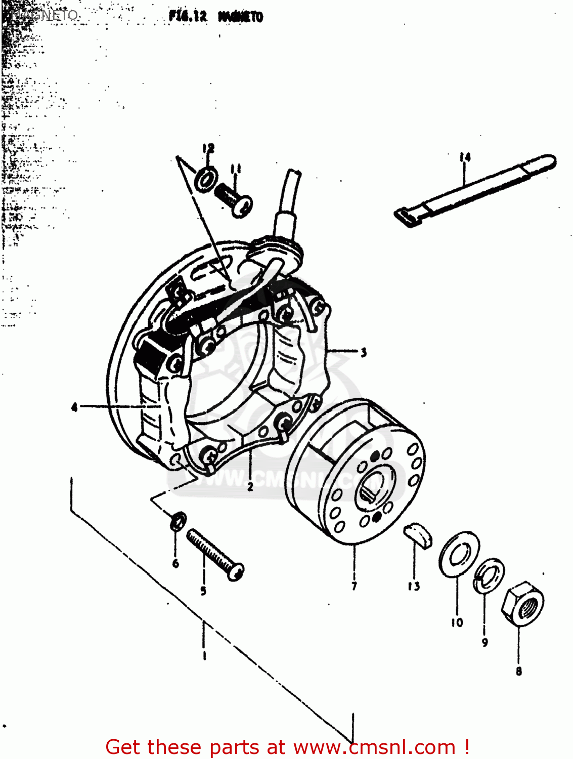 MAGNETO RM250 1979 (N) USA (E03)