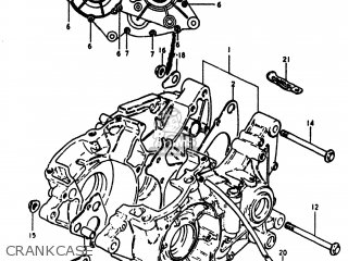 CRANKCASE - RM250 1979 (N) USA (E03)