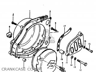 CRANKCASE COVER - RM250 1979 (N) USA (E03)