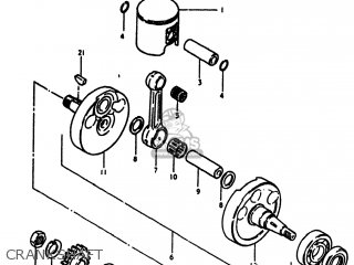 CRANKSHAFT - RM250 1979 (N) USA (E03)