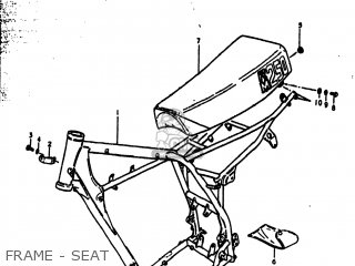 FRAME - SEAT - RM250 1979 (N) USA (E03)