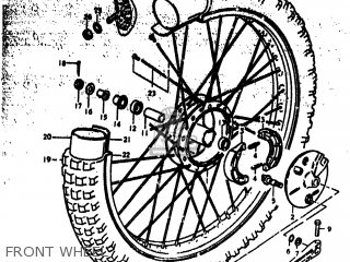 FRONT WHEEL - RM250 1979 (N) USA (E03)
