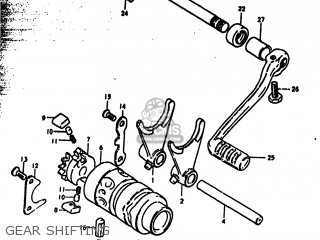 GEAR SHIFTING - RM250 1979 (N) USA (E03)