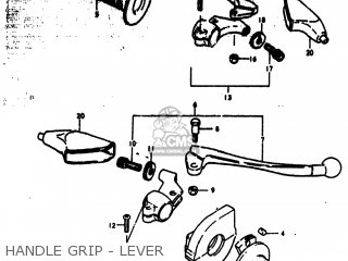 HANDLE GRIP - LEVER - RM250 1979 (N) USA (E03)