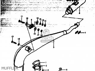 MUFFLER - RM250 1979 (N) USA (E03)