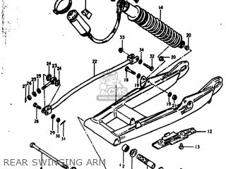 REAR SWINGING ARM - RM250 1979 (N) USA (E03)