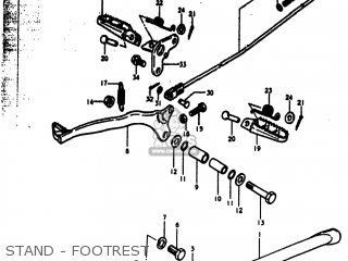 STAND - FOOTREST - RM250 1979 (N) USA (E03)