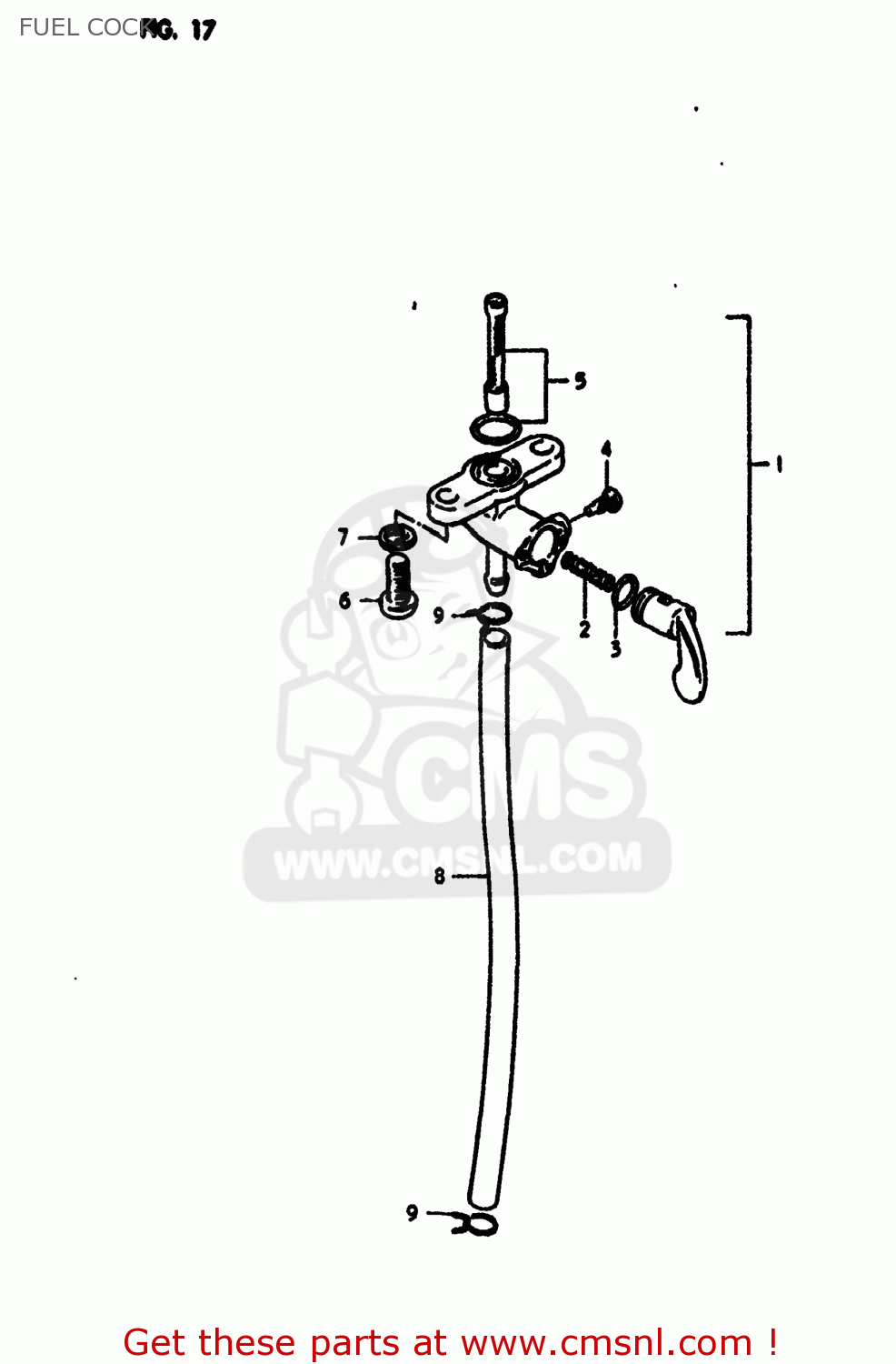 FUEL COCK RM250 1980 (T) USA (E03)