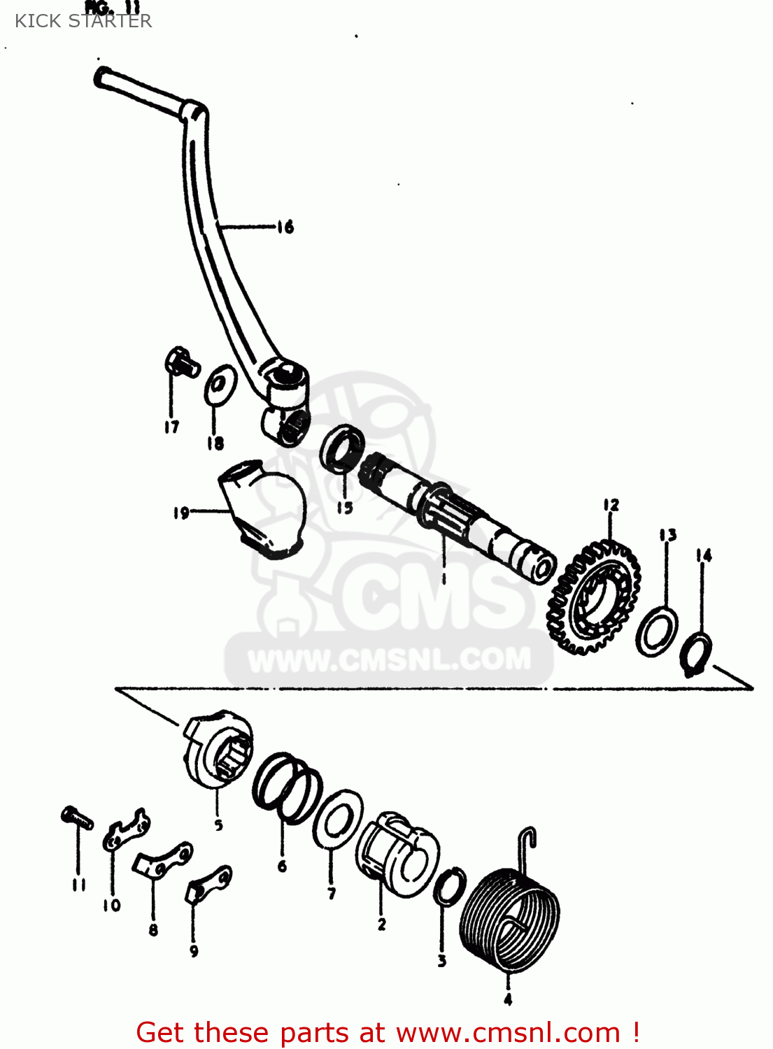 KICK STARTER RM250 1980 (T) USA (E03)