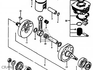 CRANKSHAFT - RM250 1980 (T) USA (E03)