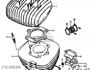 CYLINDER - RM250 1980 (T) USA (E03)