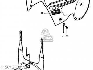 FRAME COVER - RM250 1980 (T) USA (E03)