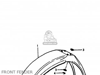 FRONT FENDER - RM250 1980 (T) USA (E03)