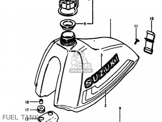 FUEL TANK - RM250 1980 (T) USA (E03)