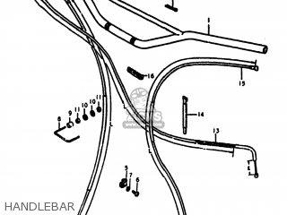 HANDLEBAR - RM250 1980 (T) USA (E03)