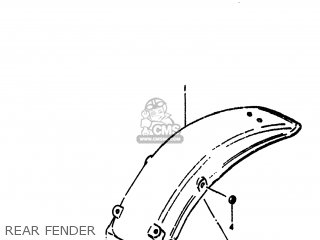 REAR FENDER - RM250 1980 (T) USA (E03)