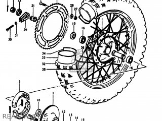 REAR WHEEL - RM250 1980 (T) USA (E03)